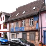 Fachwerkhaus am Beginn der Sanierung, Frankfurt-Höchst, © Denkmalamt Frankfurt am Main